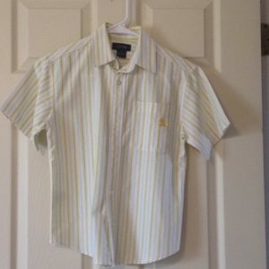 This is a boys Izod boys button up shirt